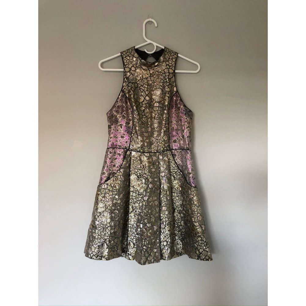 Urban Outfitters Cooperative Foil Dress